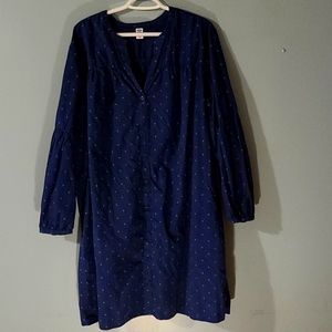 Long Sleeve Cotton Dress